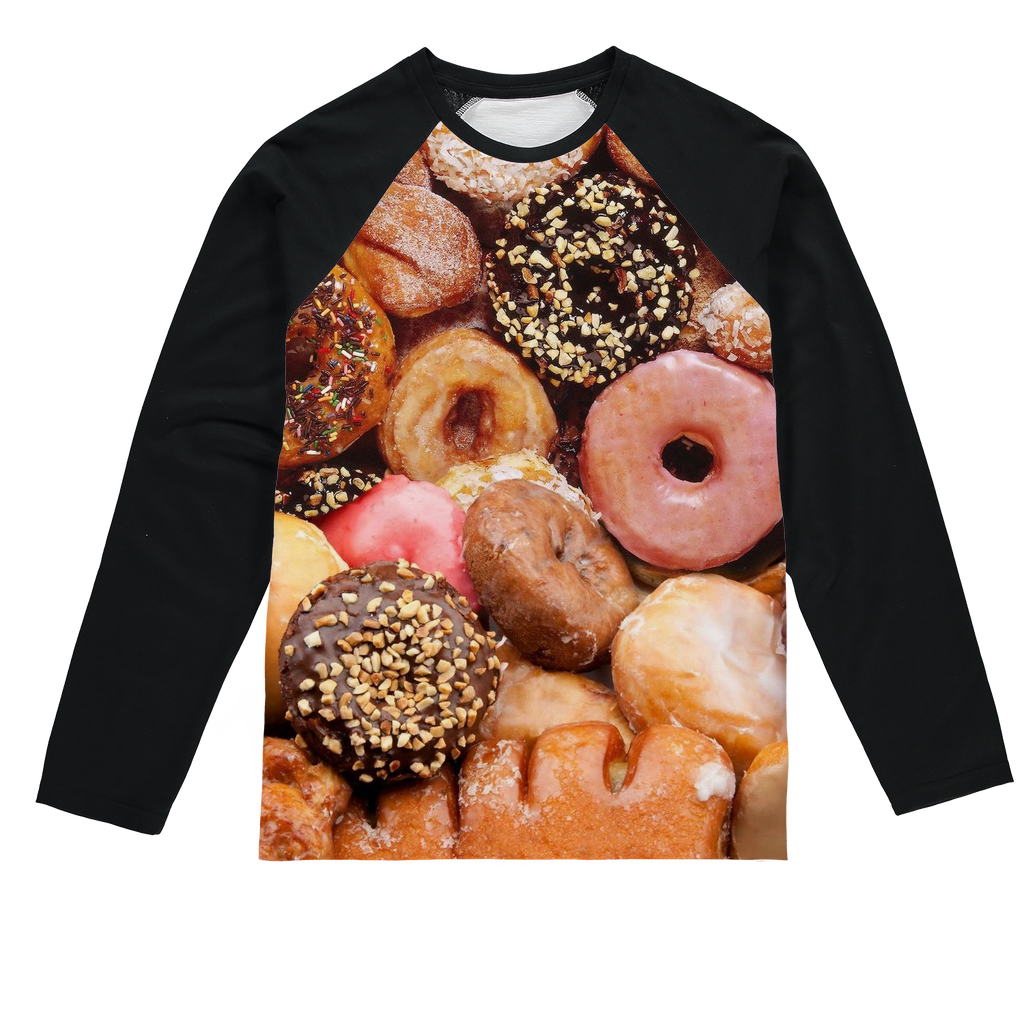 Donuts Baseball Long Sleeve T-Shirt