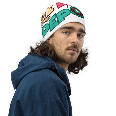 The Donut Depot All-Over Print Beanie